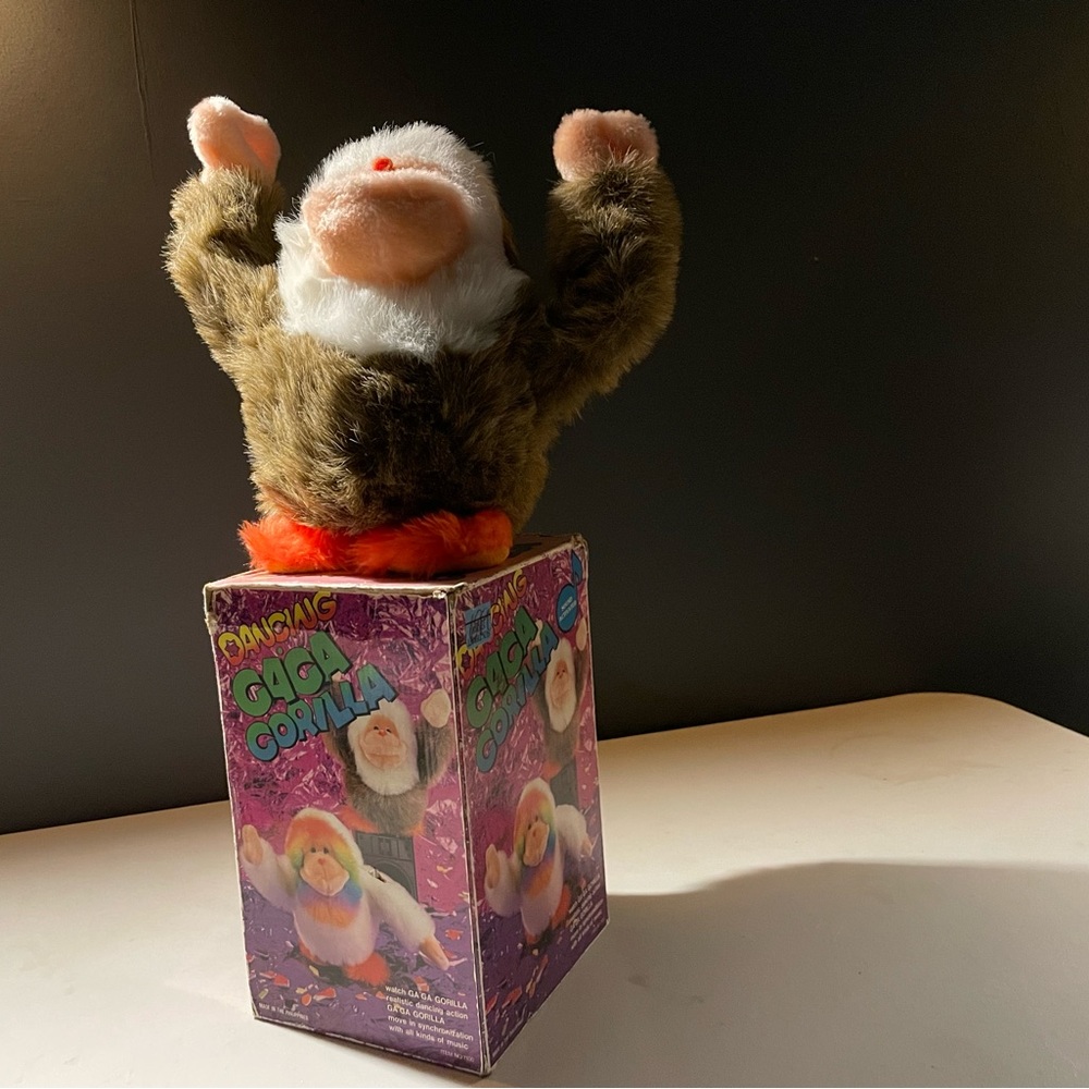 Dancing GaGa Gorilla 10”  Plush - Untested- Metro 1986 Vintage W/Box